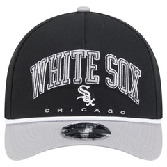 Black/Gray Chicago White Sox New Era Arch 9FORTY A-Frame M-Crown Adjustable Hat