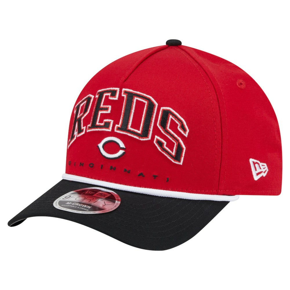 Red/Black Cincinnati Reds New Era Arch 9FORTY A-Frame M-Crown Adjustable Hat