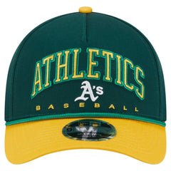 Green/Gold Athletics New Era Arch 9FORTY A-Frame M-Crown Adjustable Hat