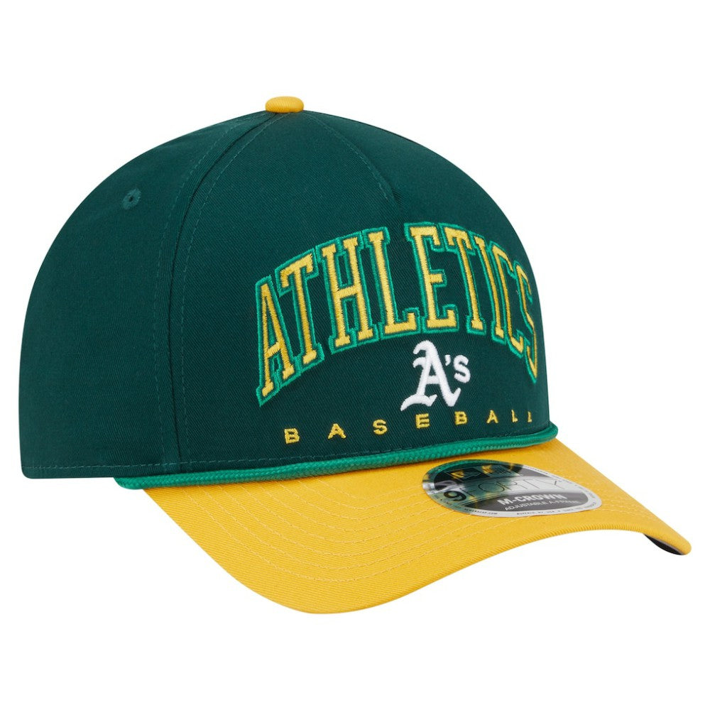 Green/Gold Athletics New Era Arch 9FORTY A-Frame M-Crown Adjustable Hat