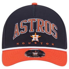 Navy/Orange Houston Astros New Era Arch 9FORTY A-Frame M-Crown Adjustable Hat