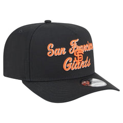 Black San Francisco Giants New Era Chainstitch 9FIFTY A-Frame Snapback Hat