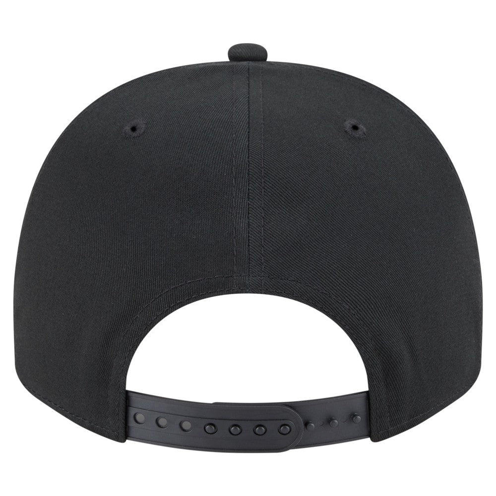 Black Cleveland Guardians New Era Chainstitch 9FIFTY A-Frame Snapback Hat