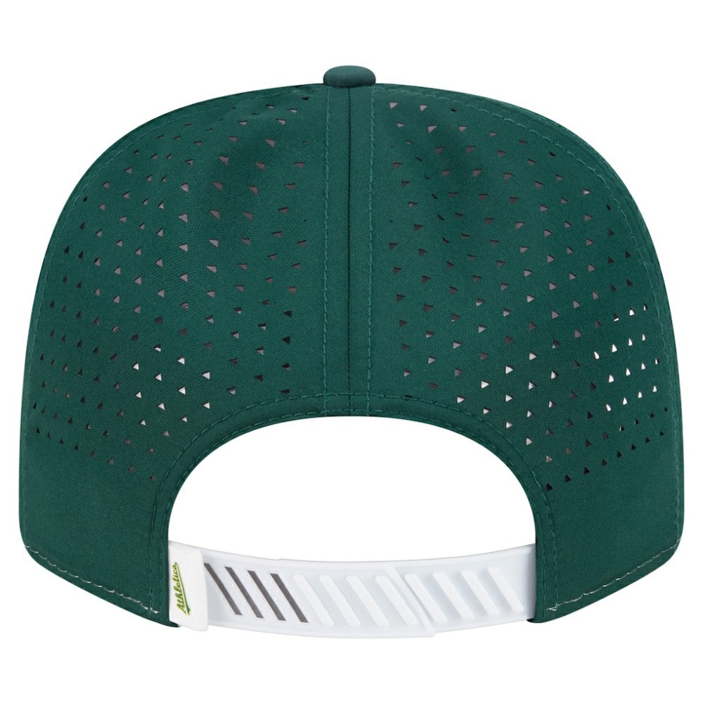 White/Green Athletics New Era Established Patch 9SEVENTY Adjustable Hat