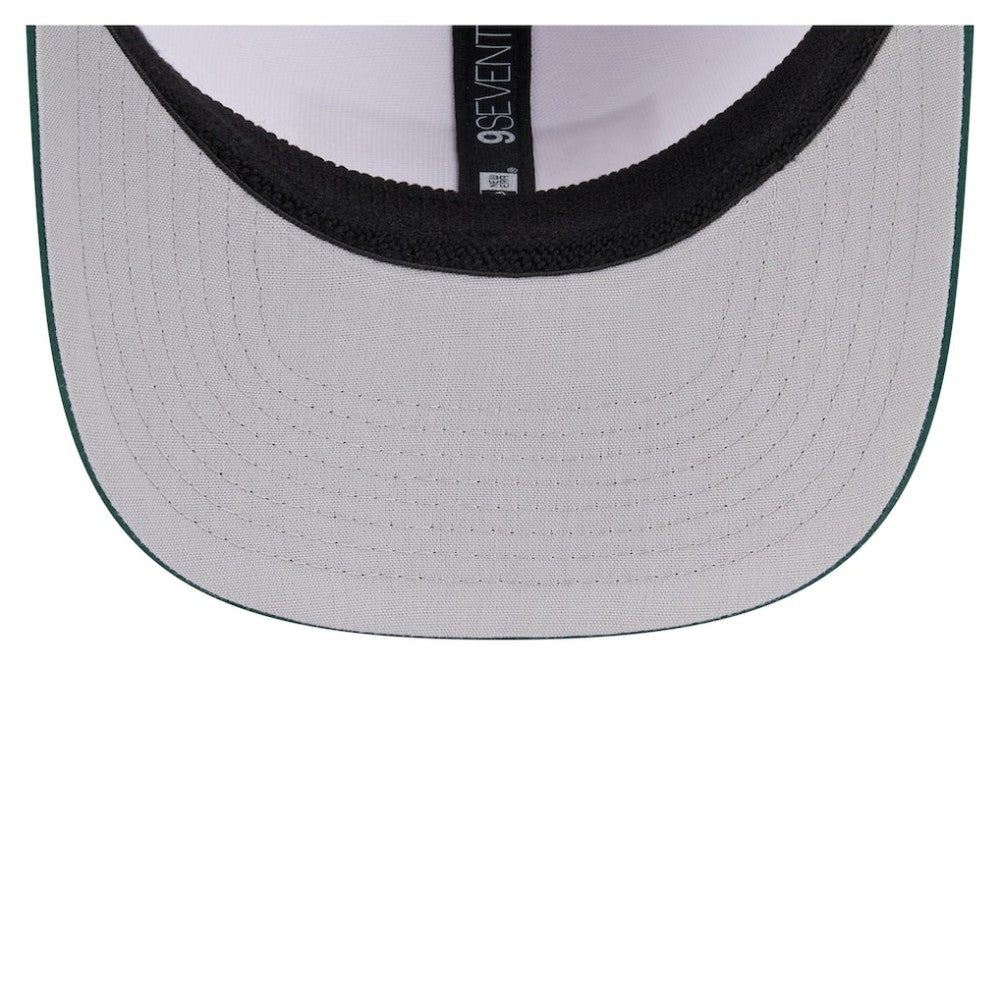 White/Green Athletics New Era Established Patch 9SEVENTY Adjustable Hat
