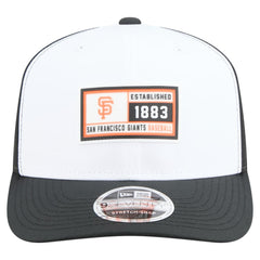 White/Black San Francisco Giants New Era Established Patch 9SEVENTY Adjustable Hat