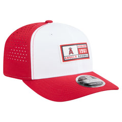 White/Red Los Angeles Angels New Era Established Patch 9SEVENTY Adjustable Hat