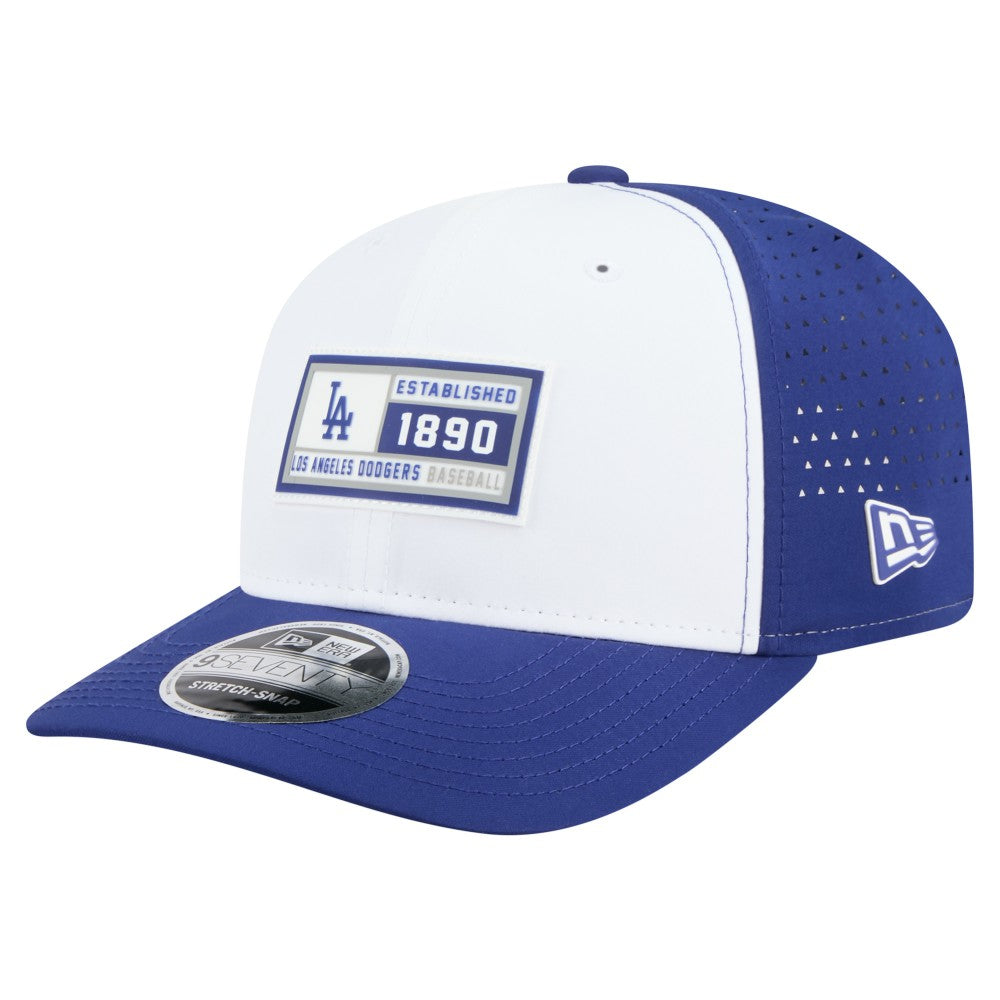 White/Royal Los Angeles Dodgers New Era Established Patch 9SEVENTY Adjustable Hat