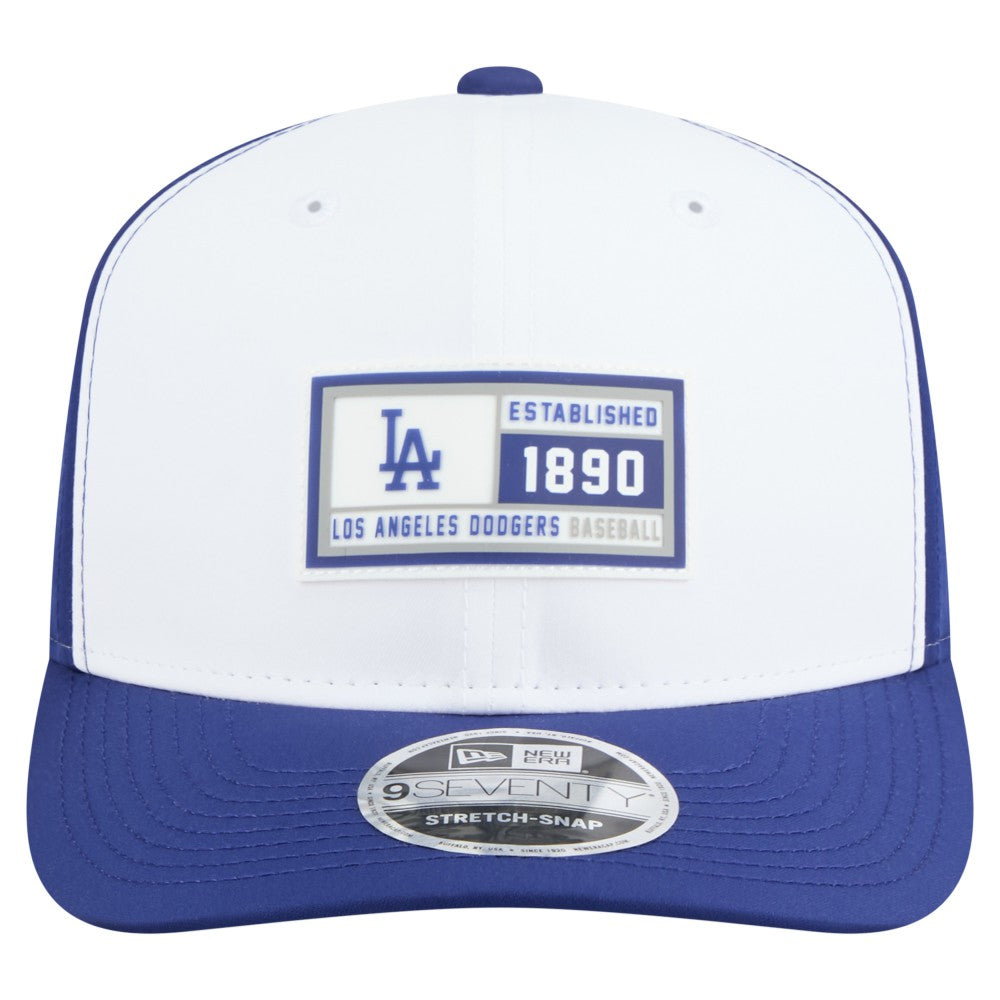 White/Royal Los Angeles Dodgers New Era Established Patch 9SEVENTY Adjustable Hat
