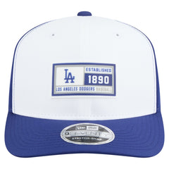 White/Royal Los Angeles Dodgers New Era Established Patch 9SEVENTY Adjustable Hat