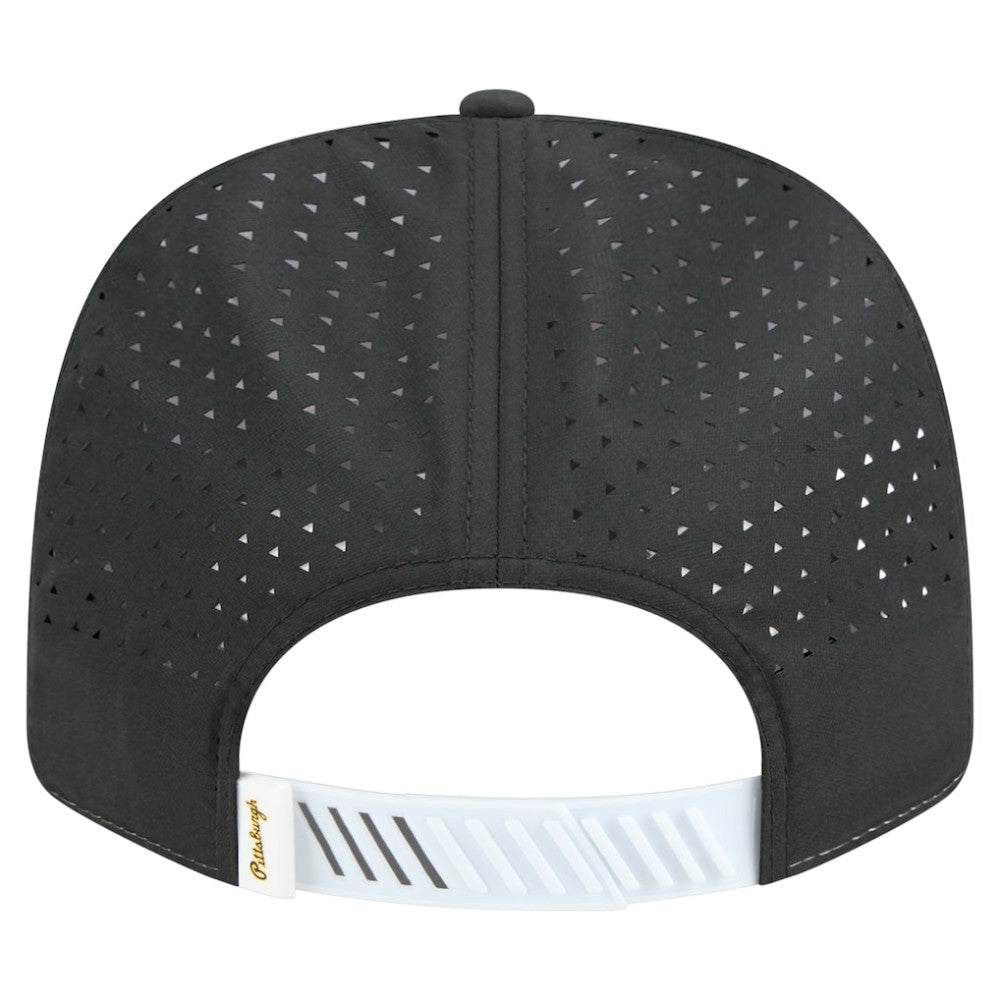 White/Black Pittsburgh Pirates New Era Established Patch 9SEVENTY Adjustable Hat