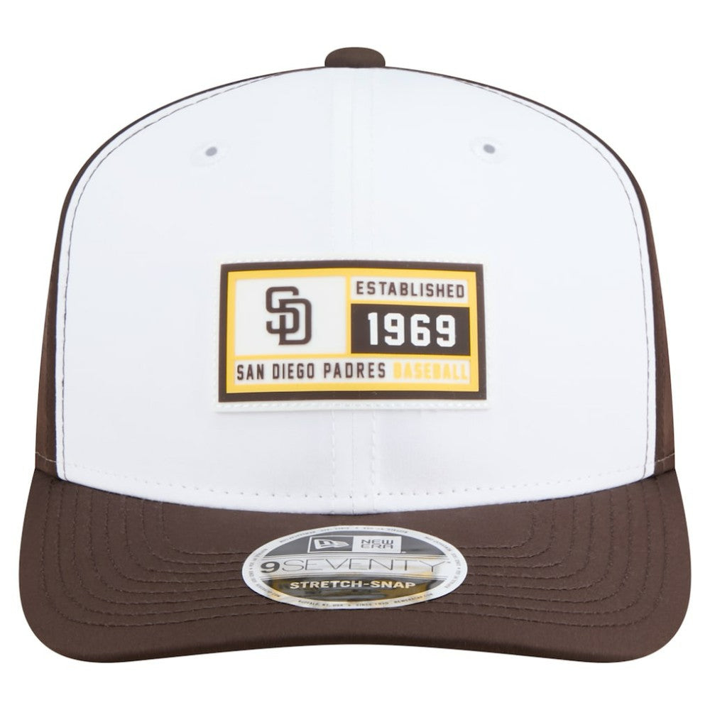 White/Brown San Diego Padres New Era Established Patch 9SEVENTY Adjustable Hat