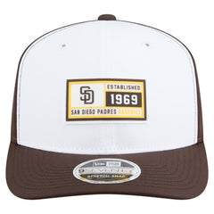 White/Brown San Diego Padres New Era Established Patch 9SEVENTY Adjustable Hat