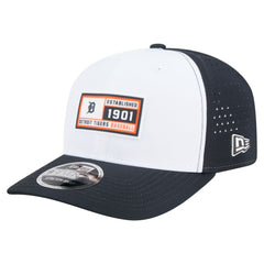 White/Navy Detroit Tigers New Era Established Patch 9SEVENTY Adjustable Hat