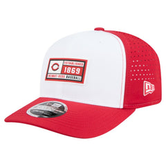White/Red Cincinnati Reds New Era Established Patch 9SEVENTY Adjustable Hat
