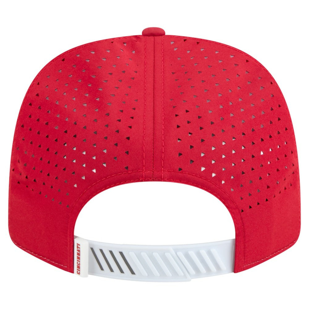 White/Red Cincinnati Reds New Era Established Patch 9SEVENTY Adjustable Hat