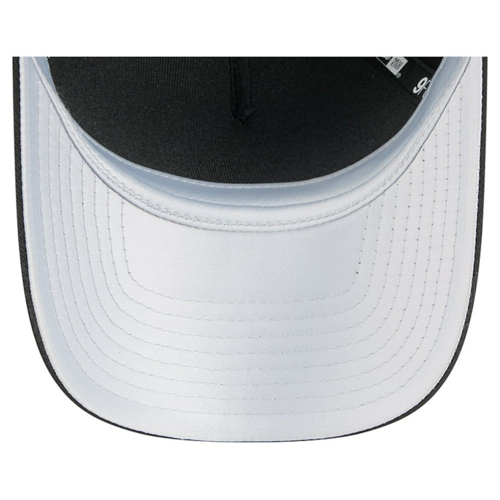 Black Chicago White Sox New Era Women's Metallic A-Frame 9FORTY Adjustable Hat