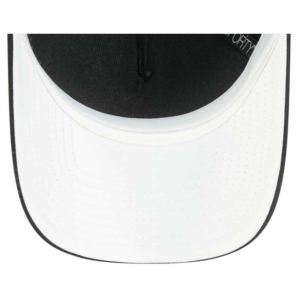 Black San Francisco Giants New Era Women's Metallic A-Frame 9FORTY Adjustable Hat