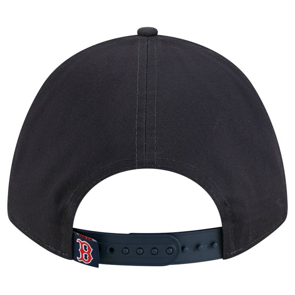 Navy Boston Red Sox New Era Women's Metallic A-Frame 9FORTY Adjustable Hat