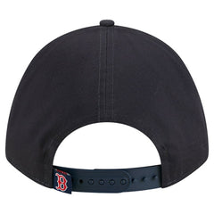 Navy Boston Red Sox New Era Women's Metallic A-Frame 9FORTY Adjustable Hat