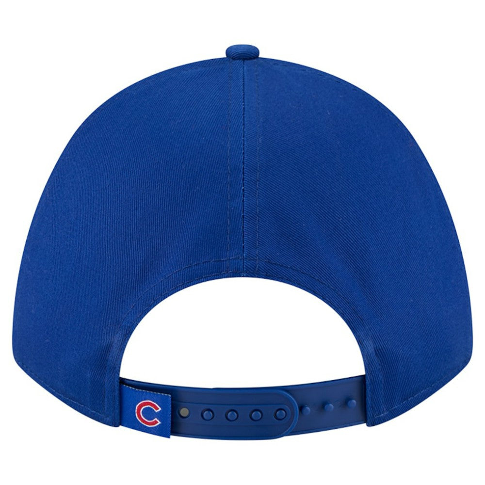 Royal Chicago Cubs New Era Women's Metallic A-Frame 9FORTY Adjustable Hat