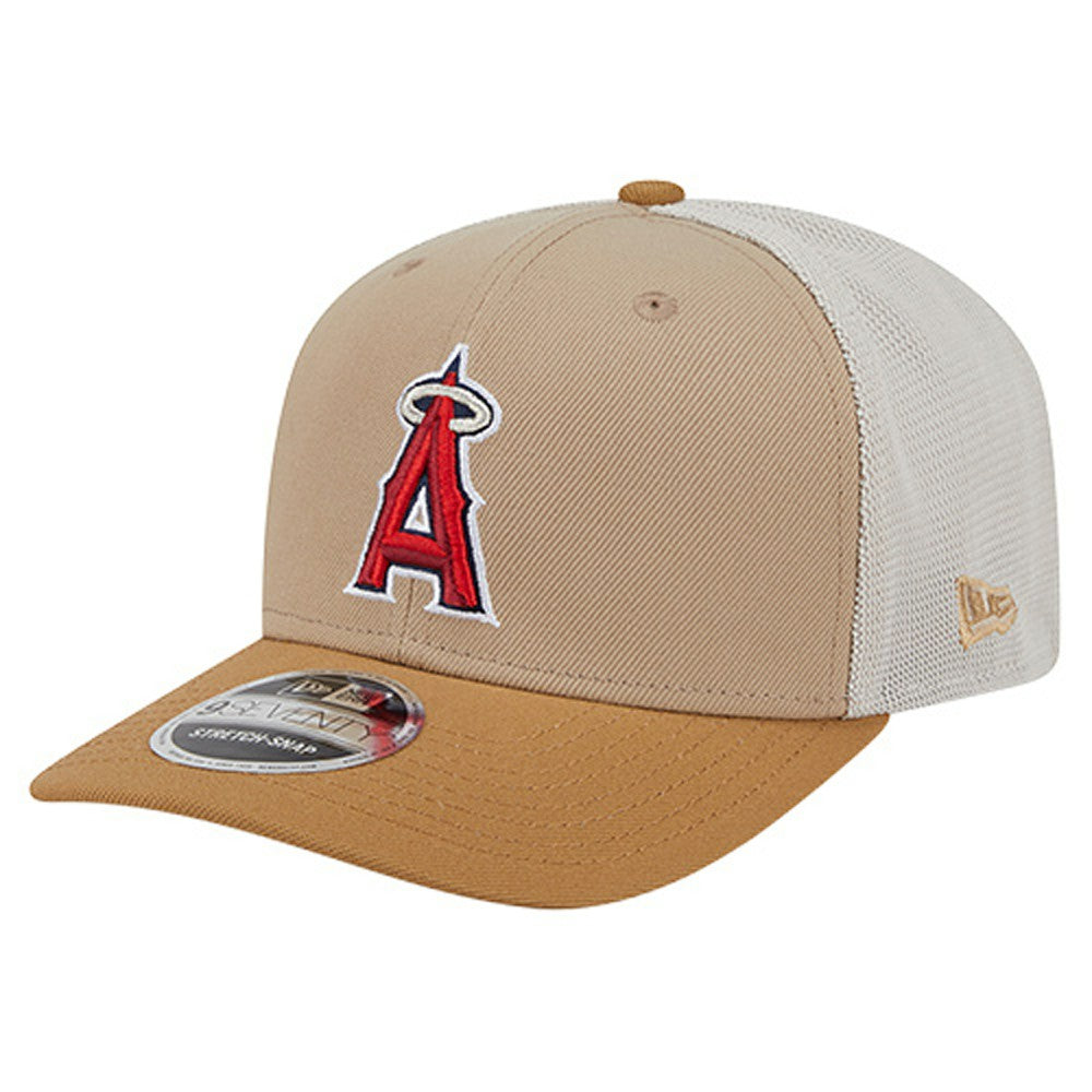 Stone Los Angeles Angels New Era 9SEVENTY Trucker Adjustable Hat