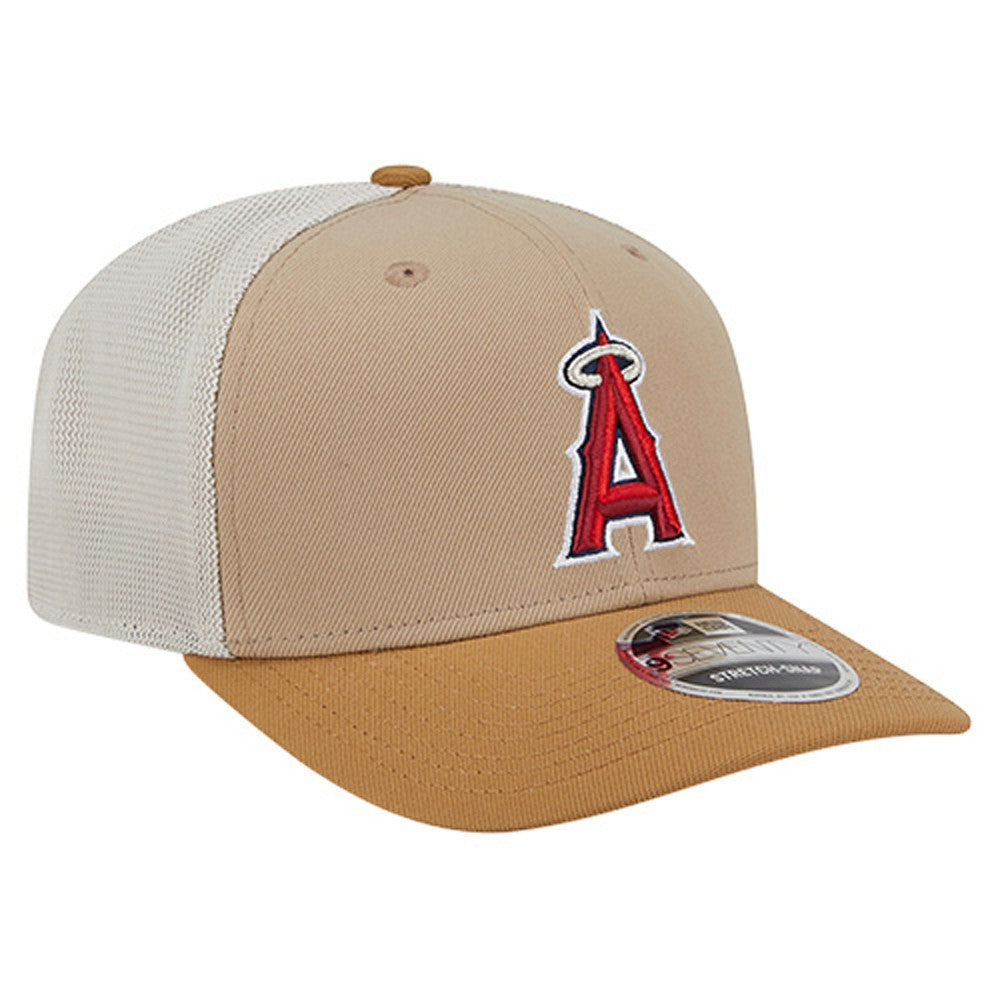 Stone Los Angeles Angels New Era 9SEVENTY Trucker Adjustable Hat