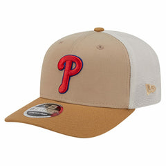 Stone Philadelphia Phillies New Era 9SEVENTY Trucker Adjustable Hat
