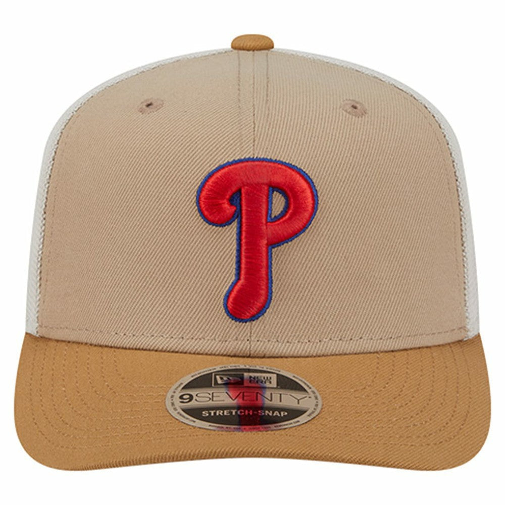 Stone Philadelphia Phillies New Era 9SEVENTY Trucker Adjustable Hat