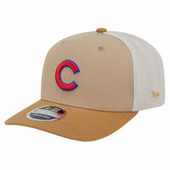 Stone Chicago Cubs New Era 9SEVENTY Trucker Adjustable Hat