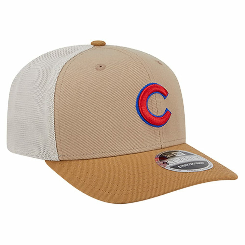 Stone Chicago Cubs New Era 9SEVENTY Trucker Adjustable Hat