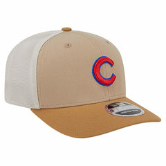 Stone Chicago Cubs New Era 9SEVENTY Trucker Adjustable Hat