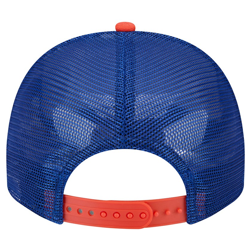 Cream/Royal New York Mets New Era Banner A-Frame 9FIFTY Trucker Snapback Hat
