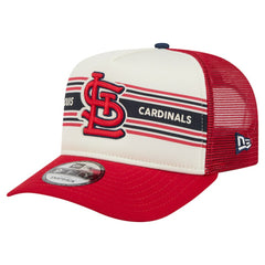 Cream/Red St. Louis Cardinals New Era Banner A-Frame 9FIFTY Trucker Snapback Hat