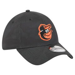 Black Baltimore Orioles New Era Tonal Camo 39THIRTY Flex Hat