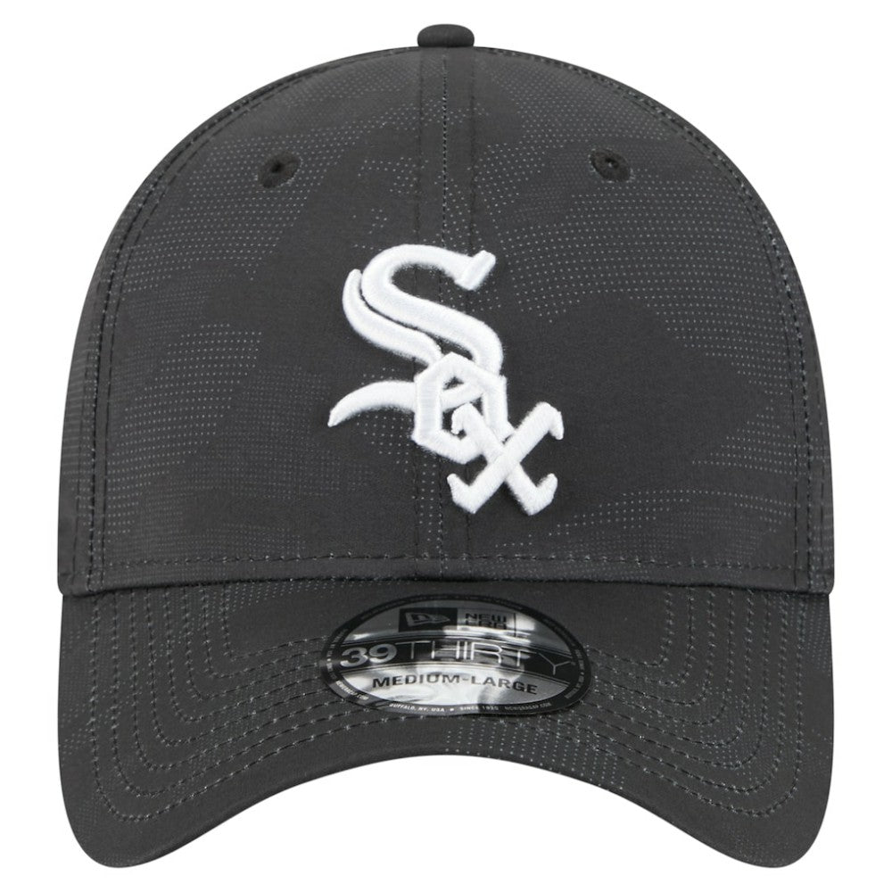 Black Chicago White Sox New Era Tonal Camo 39THIRTY Flex Hat