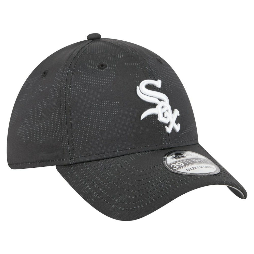 Black Chicago White Sox New Era Tonal Camo 39THIRTY Flex Hat