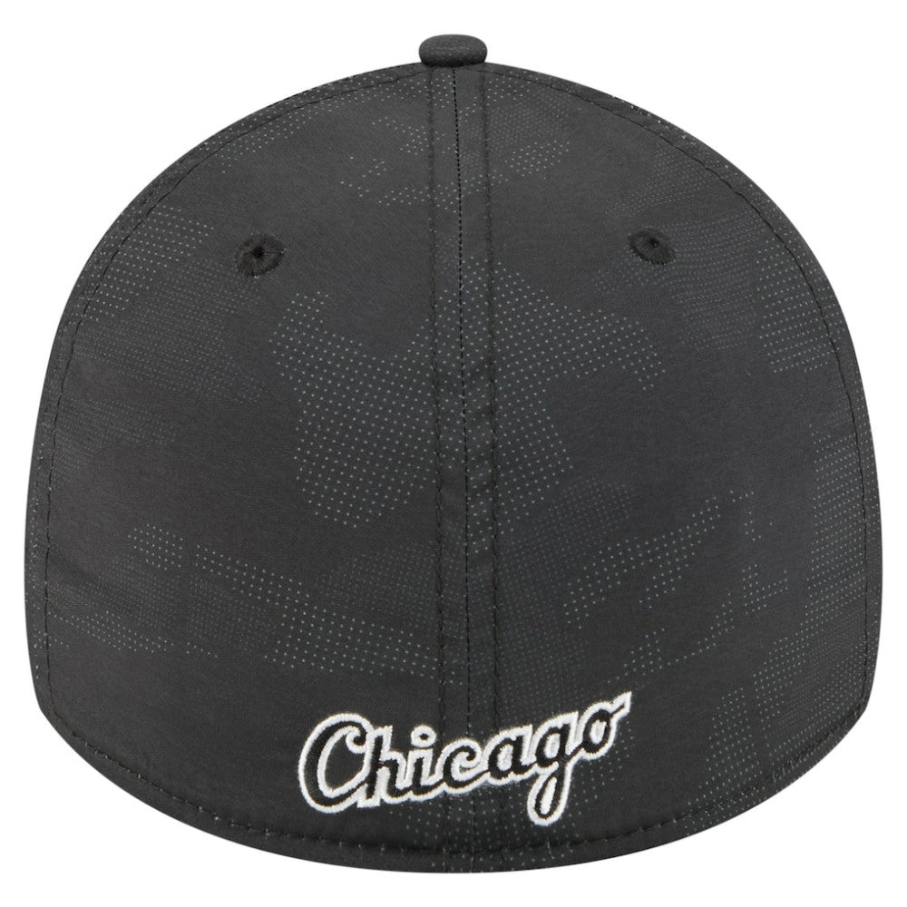 Black Chicago White Sox New Era Tonal Camo 39THIRTY Flex Hat