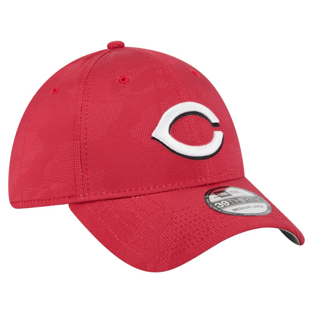 Red Cincinnati Reds New Era Tonal Camo 39THIRTY Flex Hat