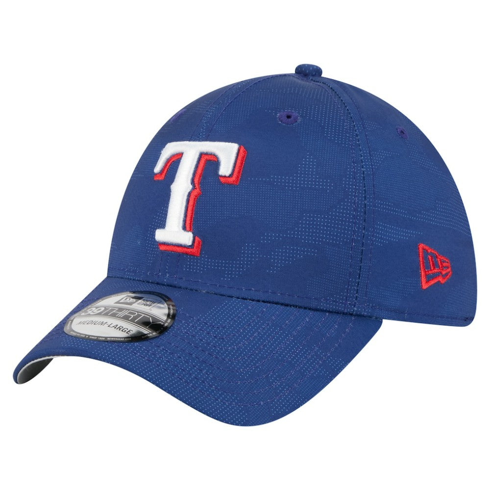 Royal Texas Rangers New Era Tonal Camo 39THIRTY Flex Hat