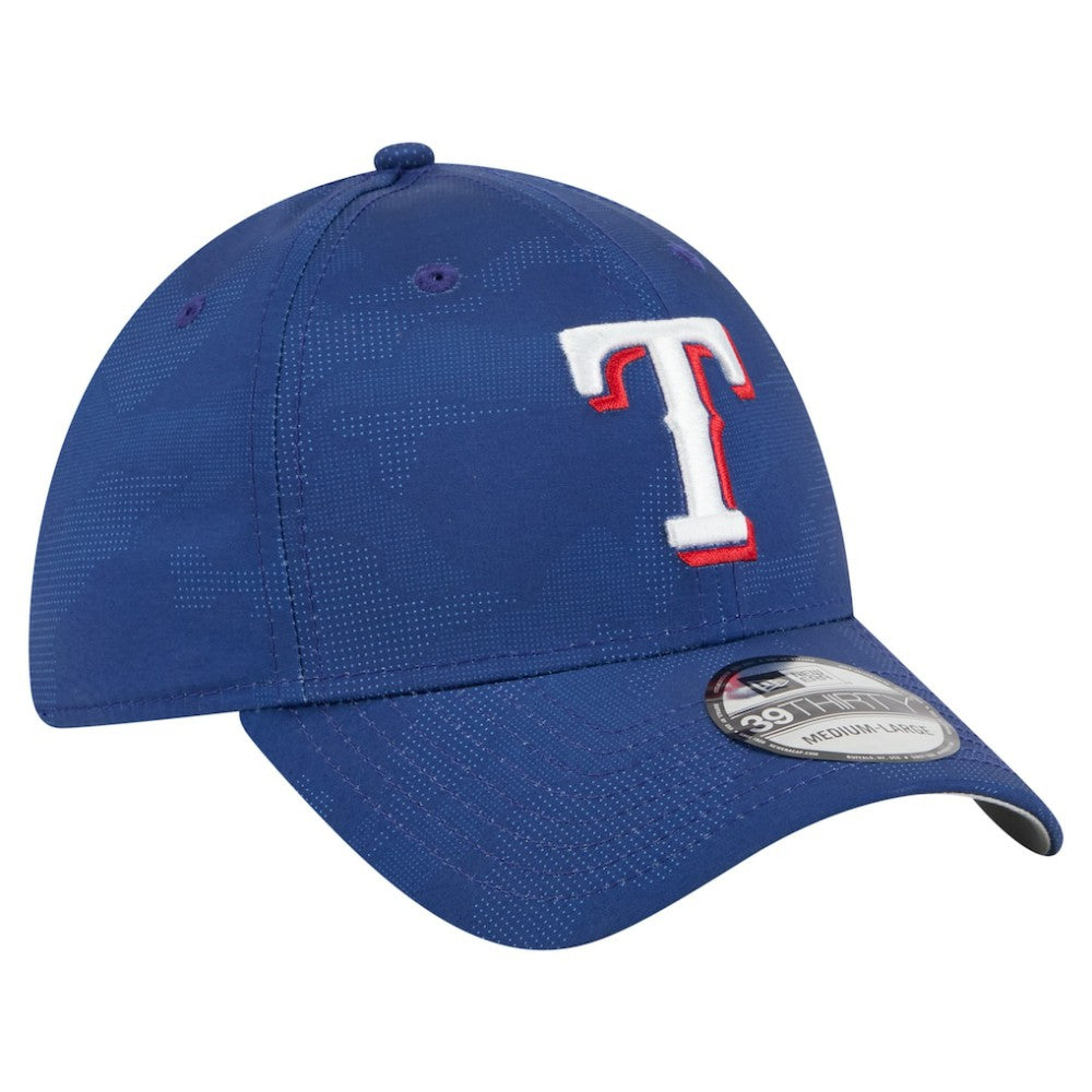 Royal Texas Rangers New Era Tonal Camo 39THIRTY Flex Hat