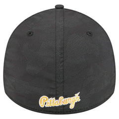 Black Pittsburgh Pirates New Era Tonal Camo 39THIRTY Flex Hat