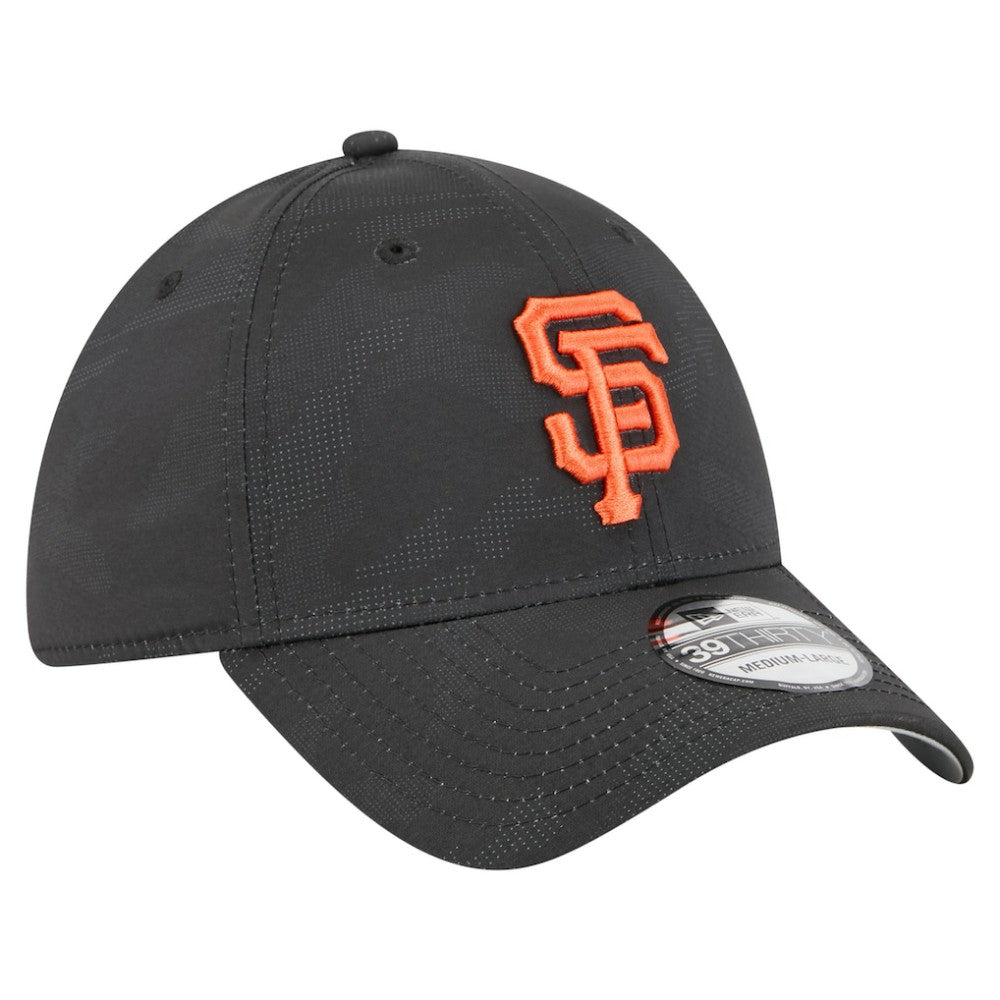 Black San Francisco Giants New Era Tonal Camo 39THIRTY Flex Hat