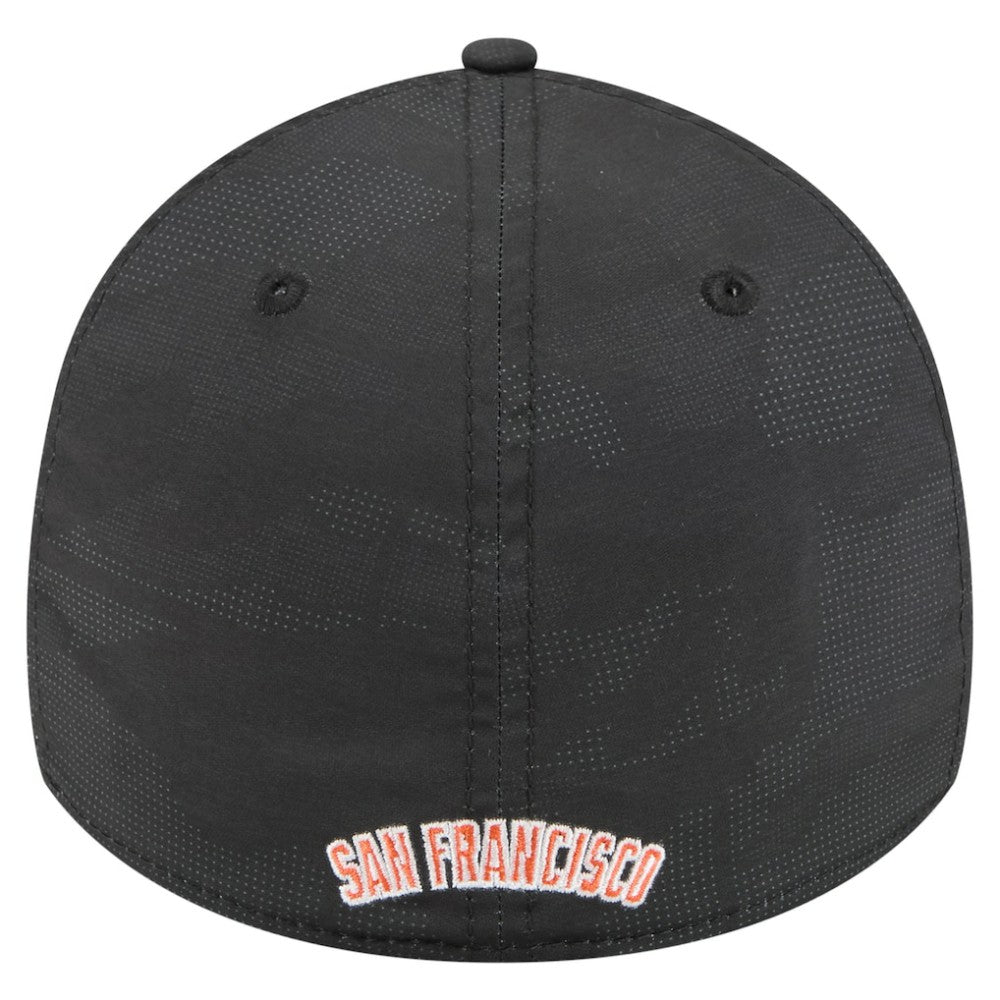 Black San Francisco Giants New Era Tonal Camo 39THIRTY Flex Hat