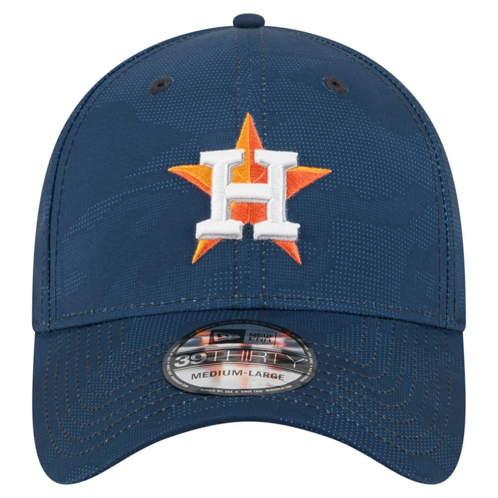 Navy Houston Astros New Era Tonal Camo 39THIRTY Flex Hat