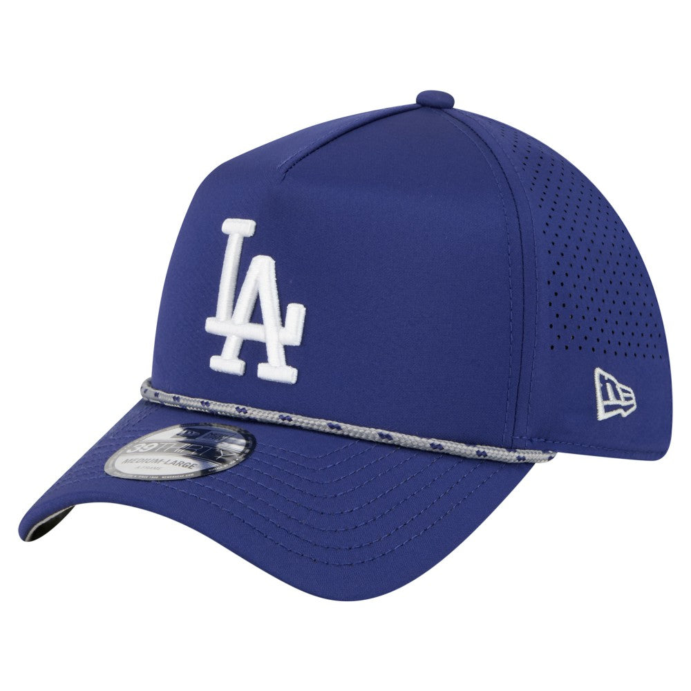 Royal Los Angeles Dodgers New Era 39THIRTY A-Frame Perforated Flex Hat