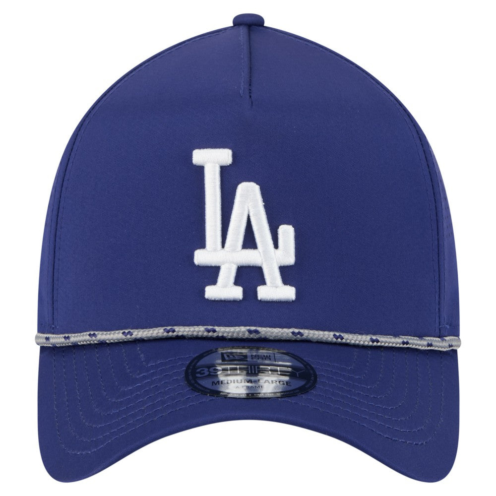 Royal Los Angeles Dodgers New Era 39THIRTY A-Frame Perforated Flex Hat