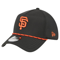 Black San Francisco Giants New Era 39THIRTY A-Frame Perforated Flex Hat