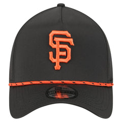 Black San Francisco Giants New Era 39THIRTY A-Frame Perforated Flex Hat