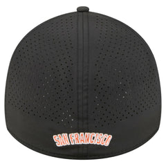 Black San Francisco Giants New Era 39THIRTY A-Frame Perforated Flex Hat